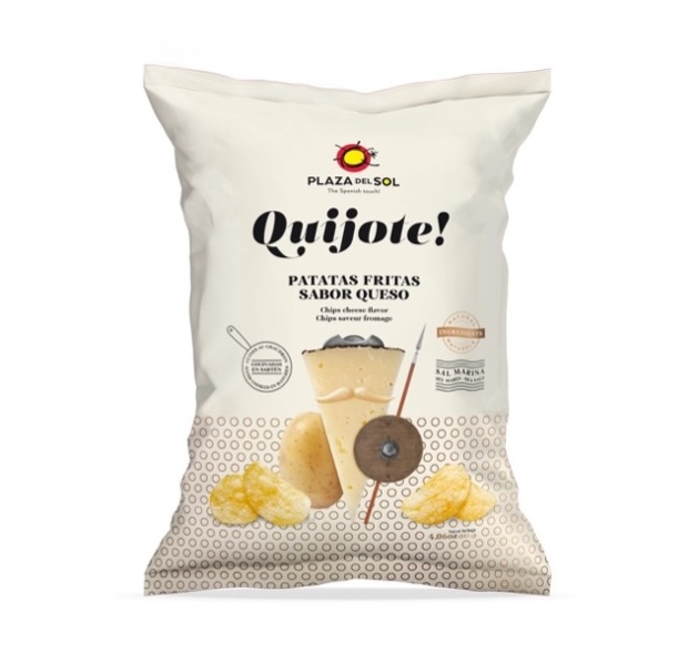 Quijote! Kartoffelchips med ostesmag, 115 g