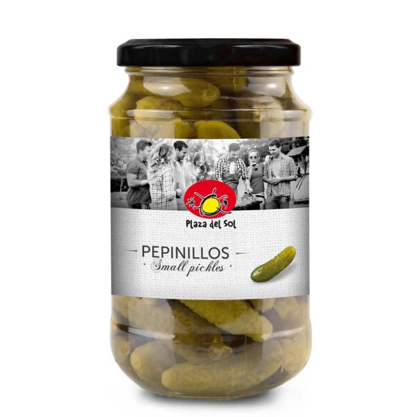 Små syltede agurker i eddike (ansjos smag) 350 g