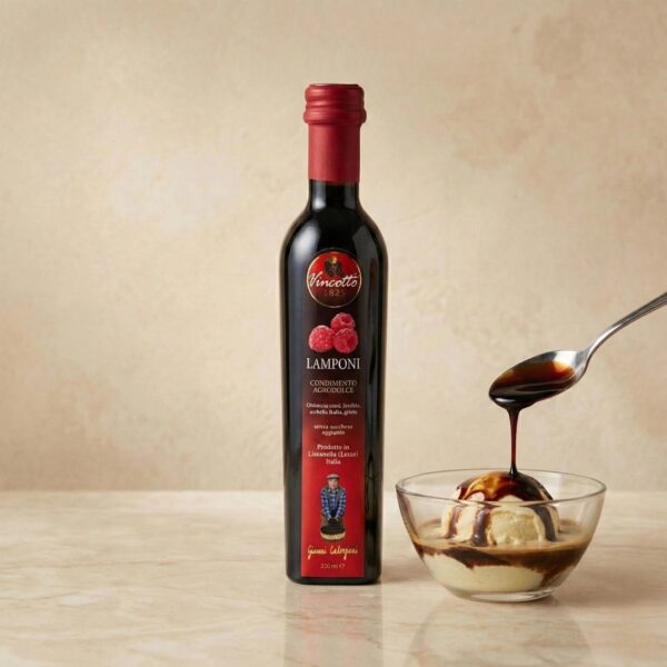 Hindbær Vincotto – Håndlavet Balsamico Kondiment 250 ml